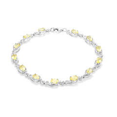 Bracciale in argento con Berillo Giallo