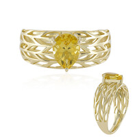 Anello in oro con Berillo Dorato (Ornaments by de Melo)