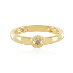 Anello in argento con Diamante Champagne I3