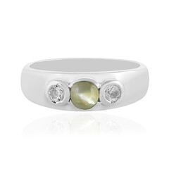 Anello in argento con Crisoberillo Occhio di Gatto