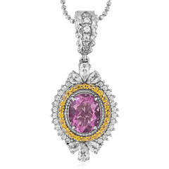 Collana in argento con Fluorite Rosa (Dallas Prince Designs)
