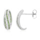 Orecchini in placcati in platino con Diamante Fancy