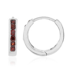 Orecchini in argento con Zircone Rosso