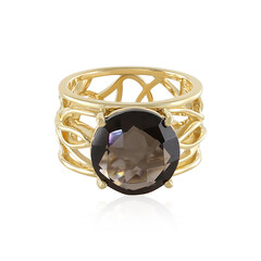 Anello in argento con Quarzo Fumè