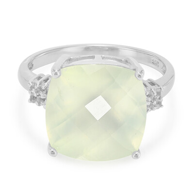 Anello in argento con Prehnite