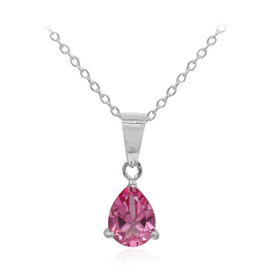 Collana in argento con Topazio Mistico Flamingo
