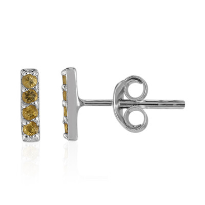 Orecchini in argento con Citrino