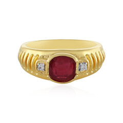 Anello in argento con Rubino del Madagascar