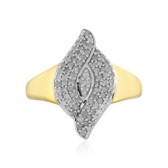 Anello in argento con Diamante I4 (J)