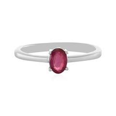 Anello in argento con Rubino del Madagascar