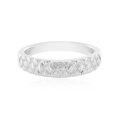 Anello in argento con Diamante I2 (I)