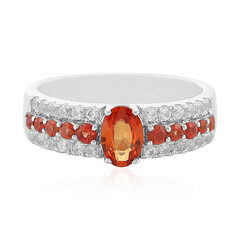 Anello in argento con Zaffiro Tramonto