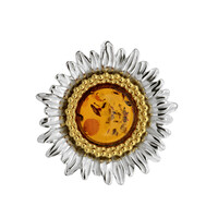 Ciondolo in argento con Ambra Baltica