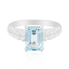 Anello in argento con Topazio Blu Cielo