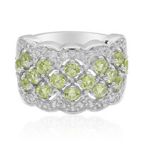 Anello in argento con Peridoto