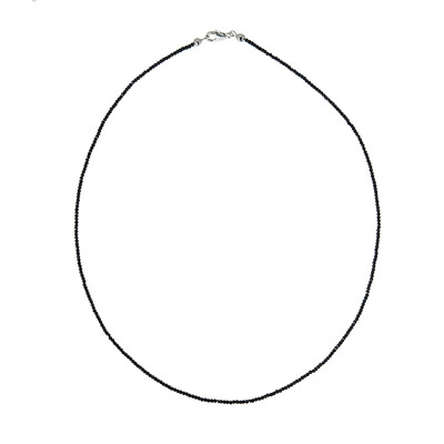 Collana in argento con Spinello Nero