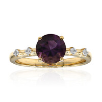 Anello in oro con Ametista dell'Arizona (Amanda Adkins)