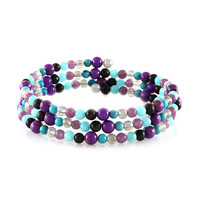 Bracciale in acciaio con Amazzonite (Riya)