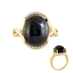 Anello in argento con Diopside Stellato d'India