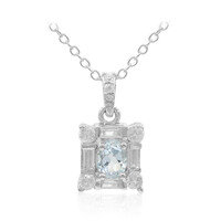 Collana in argento con Topazio Blu Cielo