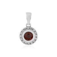 Ciondolo in argento con Zircone Rosa