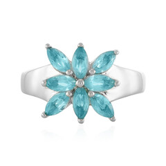 Anello in argento con Apatite Blu