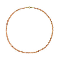 Collana in argento con Zircone Cognac (Riya)