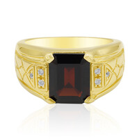 Anello in argento con Granato