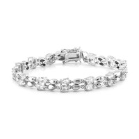 Bracciale in argento con Topazio Bianco