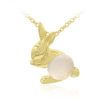 Collana in argento con Quarzo Rosa