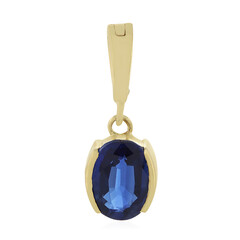 Ciondolo in oro con Cianite del Nepal