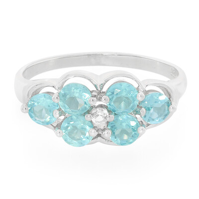 Anello in argento con Apatite Blu