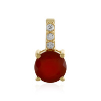 Ciondolo in argento con Onice Rossa