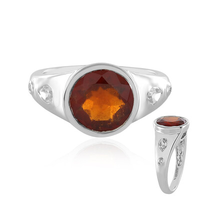 Anello in argento con Granato Essonite