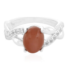 Anello in argento con Pietra di Luna Kangeyam
