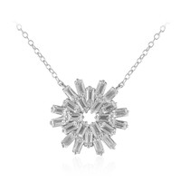 Collana in argento con Topazio Bianco