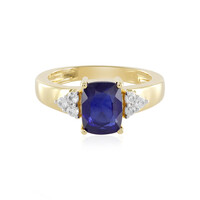 Anello in argento con Zaffiro Blu del Madagascar