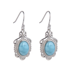 Orecchini in argento con Larimar