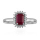 Anello in argento con Rubino Keniano