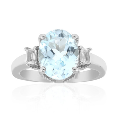 Anello in argento con Topazio Blu Cielo