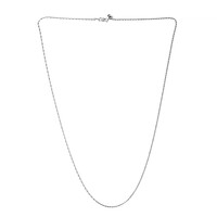 Catenina ad intreccio regolabile con cursore in argento 925 - 61 cm - ca. 3 g