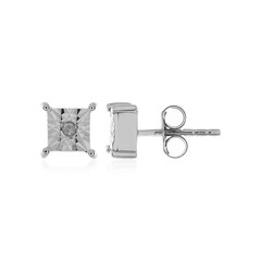 Orecchini in argento con Diamante I2 (H)