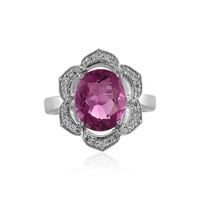 Anello in argento con Fluorite Rosa del Messico