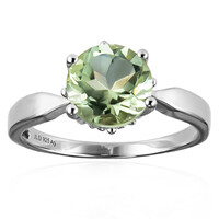 Anello in argento con Ametista Verde