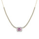 Collana in oro con Kunzite AAA (de Melo)