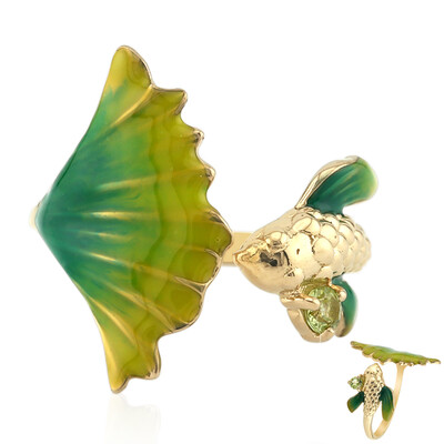 Anello in argento con Peridoto (TPC)