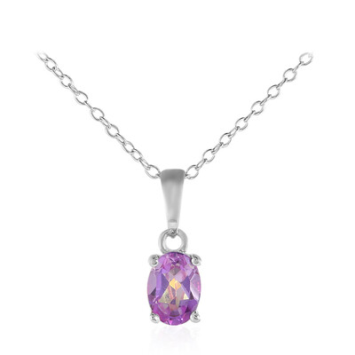 Collana in argento con Topazio Mistico Lilla