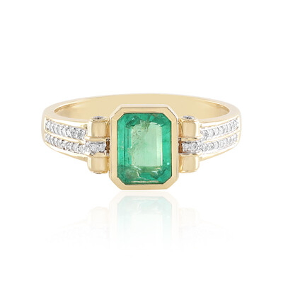 Anello in oro con Smeraldo Zambia AAA (SUHANA)