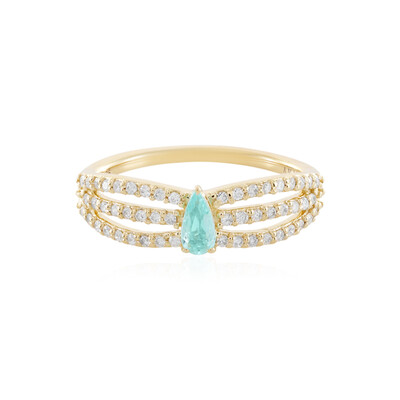 Anello in oro con Tormalina Paraíba Brasiliana (AMAYANI)