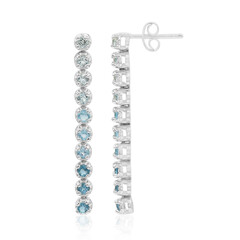 Orecchini in argento con Topazio Blu Cielo